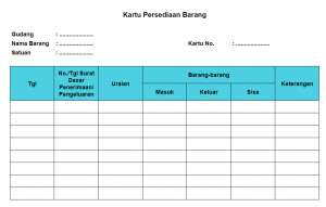 Apa Itu Kartu Stok Barang Pengertian Dan Fungsi Pentingnya