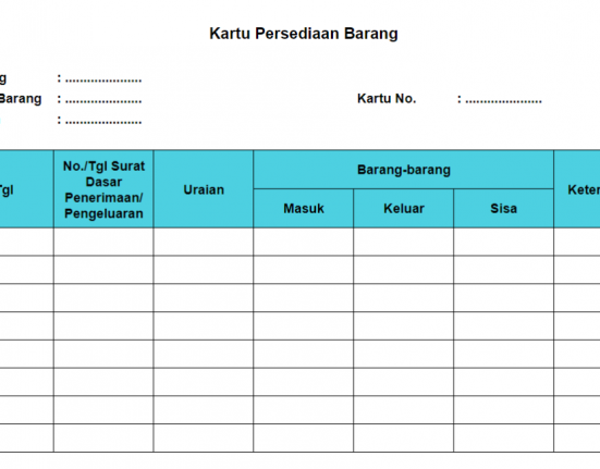 kartu stok barang